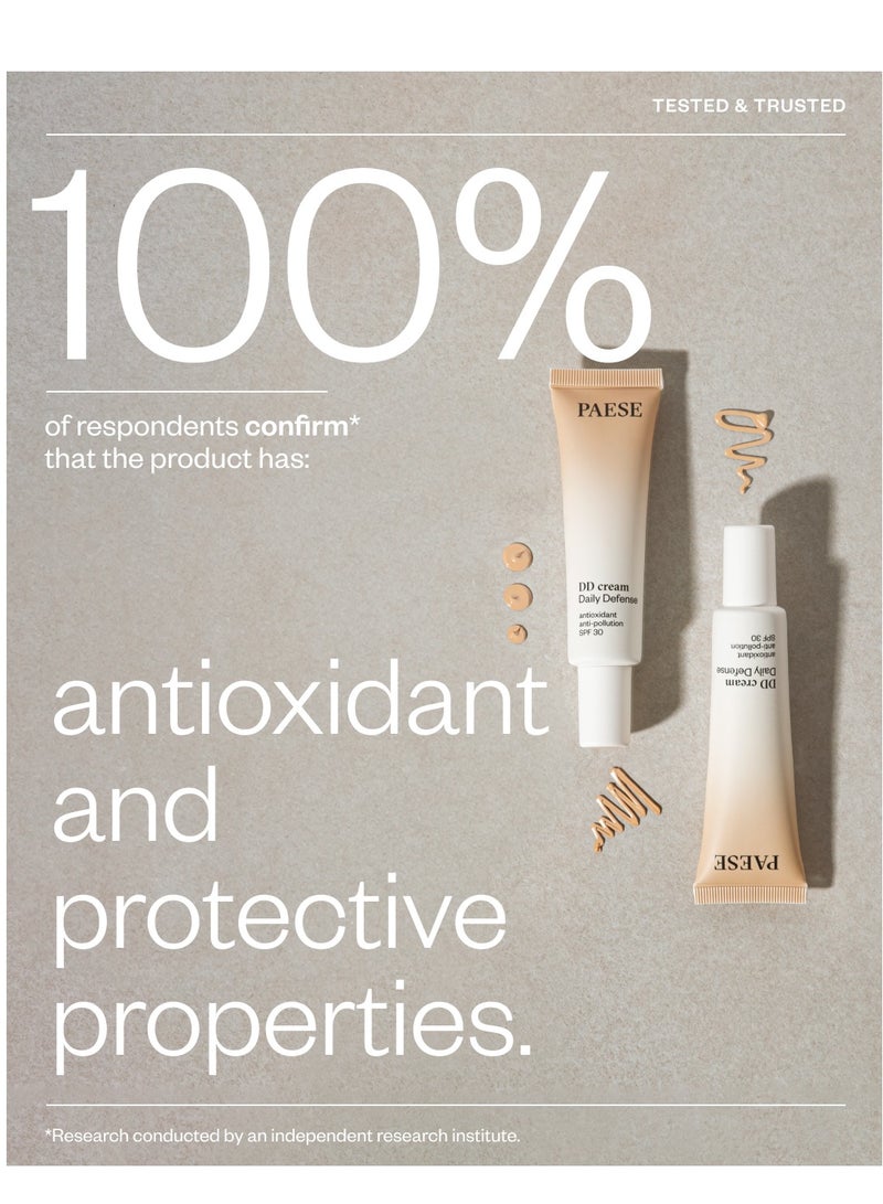 Paese DD Cream SPF 30 Antioxidant & Anti-Pollution Cream, Daily Defense Tinted Face Cream, SPF30 UV Protection, 5N Honey, 30 ml - Image 4